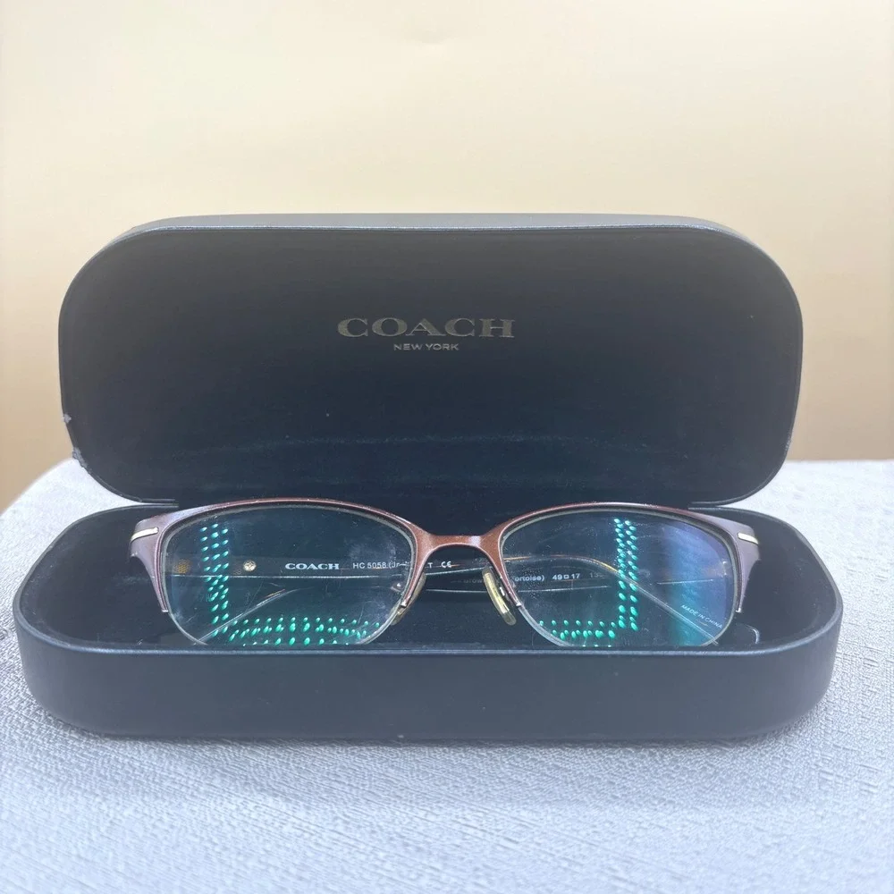 Coach HC 5058 Jackie Eyeglasses Women 49-17-135 Tortoise Librarian-core w / Cade